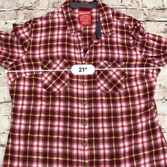 Dickies Flannel Plaid Button Down Long Sleeve L - Picture 7 of 8